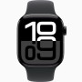 Годинник Apple Watch series 10 GPS+Cellular Jet Black Aluminium Case 46mm with Black Sport Band M/L (MWWQ3)