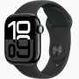 Годинник Apple Watch series 10 GPS+Cellular Jet Black Aluminium Case 46mm with Black Sport Band M/L (MWWQ3)