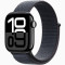 Часы Apple Watch series 10 GPS Jet Black Aluminium Case 42mm with Ink Sport Loop (MWWG3)