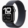 Годинник Apple Watch series 10 GPS+Cellular Jet Black Aluminium Case 42mm with Ink Sport Loop (MWWG3)