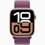 Годинник Apple Watch series 10 GPS+Cellular Rose Gold Aluminium Case 42mm with Plum Sport Loop (MWWK3)