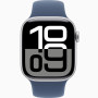 Годинник Apple Watch series 10 GPS+Cellular Silver Aluminium Case 42mm with Denim Sport Band M/L (MWWC3)
