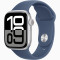 Часы Apple Watch series 10 GPS Silver Aluminium Case 42mm with Denim Sport Band S/M (MWWA3)