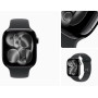 Годинник Apple Watch series 11 GPS+Cellular Jet Black Aluminium Case 42mm with Black Sport Band M/L (MEQU4)