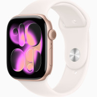Годинник Apple Watch series 11 GPS Rose Gold Aluminium Case 42mm with Light Blush Sport Band M/L (MEU44)