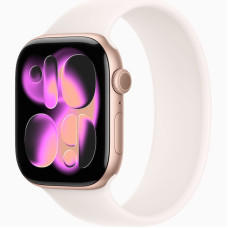Годинник Apple Watch series 11 GPS Rose Gold Aluminium Case 42mm with Light Blush Sport Loop
