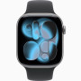 Годинник Apple Watch series 11 GPS+Cellular Space Gray Aluminium Case 42mm with Black Sport Band M/L (MEQX4)