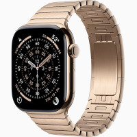Часы Apple Watch series 11 GPS+Cellular Gold Titanium Case 42mm with Gold Link Bracelet