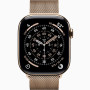 Часы Apple Watch series 11 GPS+Cellular Gold Titanium Case 46mm with Gold Milanese Loop M/L