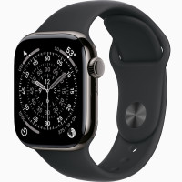 Часы Apple Watch series 11 GPS+Cellular Slate Titanium Case 46mm with Black Sport Band S/M