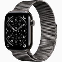 Годинник Apple Watch series 11 GPS Slate Titanium Case 46mm with Slate Milanese Loop M/L (MFD44)
