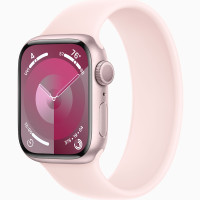Годинник Apple Watch series 9 GPS Pink Aluminium Case 45mm with Light Pink Sport Loop (MRMM3)