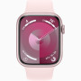 Годинник Apple Watch series 9 GPS Pink Aluminium Case 45mm with Light Pink Sport Band S/M (MRMK3)