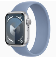 Годинник Apple Watch series 9 GPS Silver Aluminium Case 41mm with Winter Blue Sport Loop (MRHX3)
