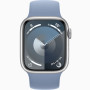 Часы Apple Watch series 9 GPS Silver Aluminium Case 45mm with Winter Blue Sport Loop (MRMJ3)