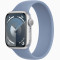 Часы Apple Watch series 9 GPS Silver Aluminium Case 41mm with Winter Blue Sport Loop (MRHX3)