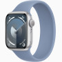 Часы Apple Watch series 9 GPS Silver Aluminium Case 45mm with Winter Blue Sport Loop (MRMJ3)