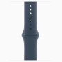Часы Apple Watch series 9 GPS Silver Aluminium Case 45mm with Storm Blue Sport Band M/L (MRMH3)