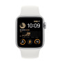 Годинник Apple Watch Series SE 2 (2022) GPS Silver Aluminium Case 44mm with White Sport Band M/L (MNTJ3)