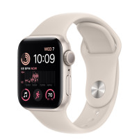 Годинник Apple Watch Series SE 2 (2022) GPS Starlight Aluminium Case 40mm with Starlight Sport Band S/M (MNT33)