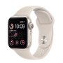 Годинник Apple Watch Series SE 2 (2022) GPS Starlight Aluminium Case 40mm with Starlight Sport Band S/M (MNT33)