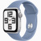 Часы Apple Watch Series SE 2 (2023) GPS Silver Aluminium Case 44mm with Storm Blue Sport Band M/L (MREE3)