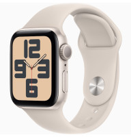 Годинник Apple Watch Series SE 2 (2023) GPS Starlight Aluminium Case 40mm with Starlight Sport Band S/M (MR9U3)