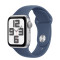 Часы Apple Watch Series SE 2 (2024) GPS GPS Silver Aluminium Case 44mm with Denim Sport Band S/M (MXEQ3)