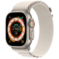 Годинник Apple Watch Ultra Titanium case 49mm with Alpine Loop starlight M (MQF03/MQFR3)