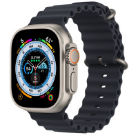 Часы Apple Watch Ultra Titanium case 49mm with Ocean Band midnight (MQET3/MQFK3)
