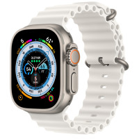 Годинник Apple Watch Ultra Titanium case 49mm with Oceanic Band white (MNH83/MNHF3)