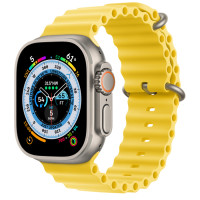 Часы Apple Watch Ultra Titanium case 49mm with Ocean Band yellow (MNH93/MNHG3)