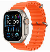 Годинник Apple Watch Ultra 2 Titanium case 49mm with Oceanic Band orange (MREH3/MRF83)