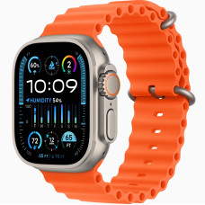 Часы Apple Watch Ultra 2 Titanium case 49mm with Ocean Band orange (MREH3/MRF83)