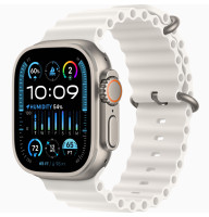 Годинник Apple Watch Ultra 2 Titanium case 49mm with Oceanic Band white (MREJ3)