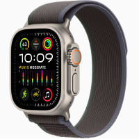 Годинник Apple Watch Ultra 2 Titanium case 49mm with Trail Loop blue/black S/M (MRF53)