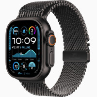 Часы Apple Watch Ultra 2 (2024) Black Titanium case 49mm with Black Titanium Milanese Loop S (MX4W3)
