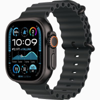 Часы Apple Watch Ultra 2 (2024) Black Titanium case 49mm with Ocean Band black (MX4P3)