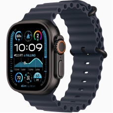 Часы Apple Watch Ultra 2 (2024) Black Titanium case 49mm with Ocean Band navy (MYPA3)