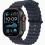 Часы Apple Watch Ultra 2 (2024) Black Titanium case 49mm with Ocean Band navy (MYPA3)