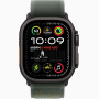 Часы Apple Watch Ultra 2 (2024) Black Titanium case 49mm with Trail Loop green M/L (MYQ43)