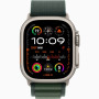 Годинник Apple Watch Ultra 2 (2024) Natural Titanium case 49mm with Alpine Loop dark green M (MXMV3)