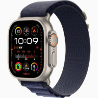 Часы Apple Watch Ultra 2 (2024) Natural Titanium case 49mm with Alpine Loop navy M (MXMY3)