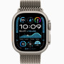 Часы Apple Watch Ultra 2 (2024) Natural Titanium case 49mm with Natural Titanium Milanese Loop M (MX5R3)