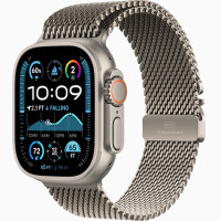Годинник Apple Watch Ultra 2 (2024) Natural Titanium case 49mm with Natural Titanium Milanese Loop L (MX5T3)
