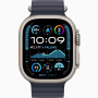 Часы Apple Watch Ultra 2 (2024) Natural Titanium case 49mm with Ocean Band navy (MX4D3)