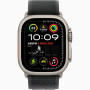 Часы Apple Watch Ultra 2 (2024) Natural Titanium case 49mm with Trail Loop black S/M (MXTQ3)