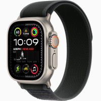 Годинник Apple Watch Ultra 2 (2024) Natural Titanium case 49mm with Trail Loop black M/L (MXTR3)