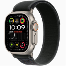 Часы Apple Watch Ultra 2 (2024) Natural Titanium case 49mm with Trail Loop black S/M (MXTQ3)