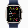 Часы Apple Watch Ultra 2 (2024) Natural Titanium case 49mm with Trail Loop blue M/L (MX4L3)